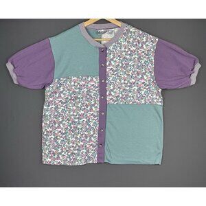 Vintage 90s Womens Levi's Strauss Travelers Art Multicolor Berry Design Medium